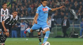 Cavani in azione