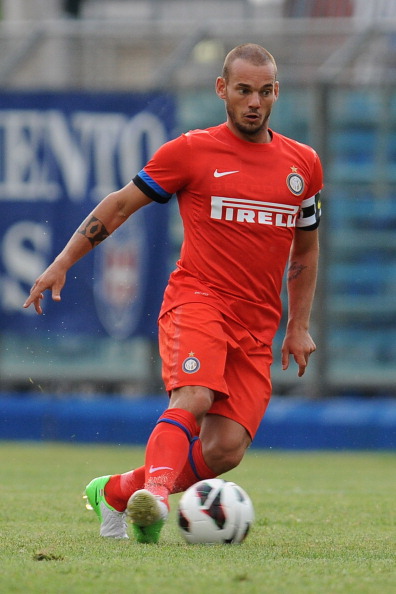 Wesley Sneijder in azione 